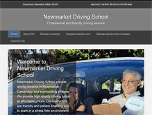 Tablet Screenshot of newmarketdrivingschool.net